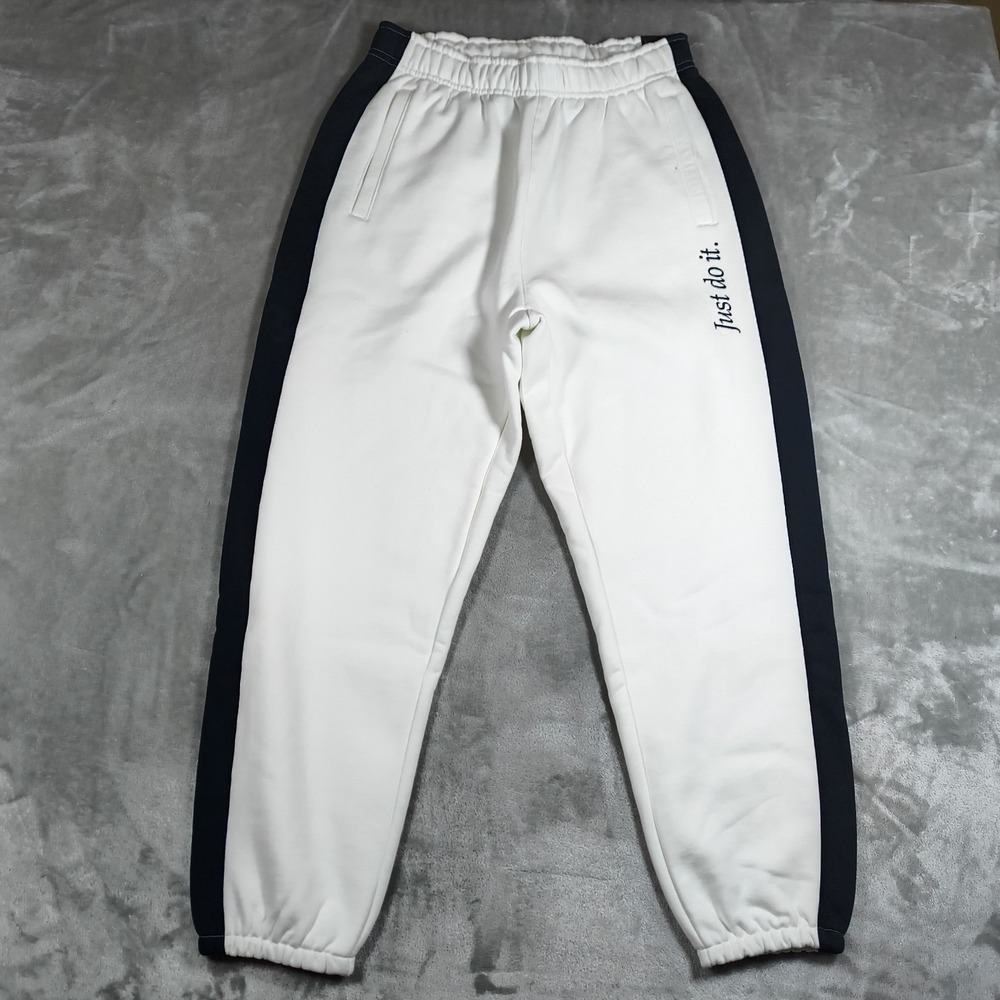 Nike‎ Sportswear Just Do It Fleece Pants Mens Medium Side Stripe BV5535 539 New